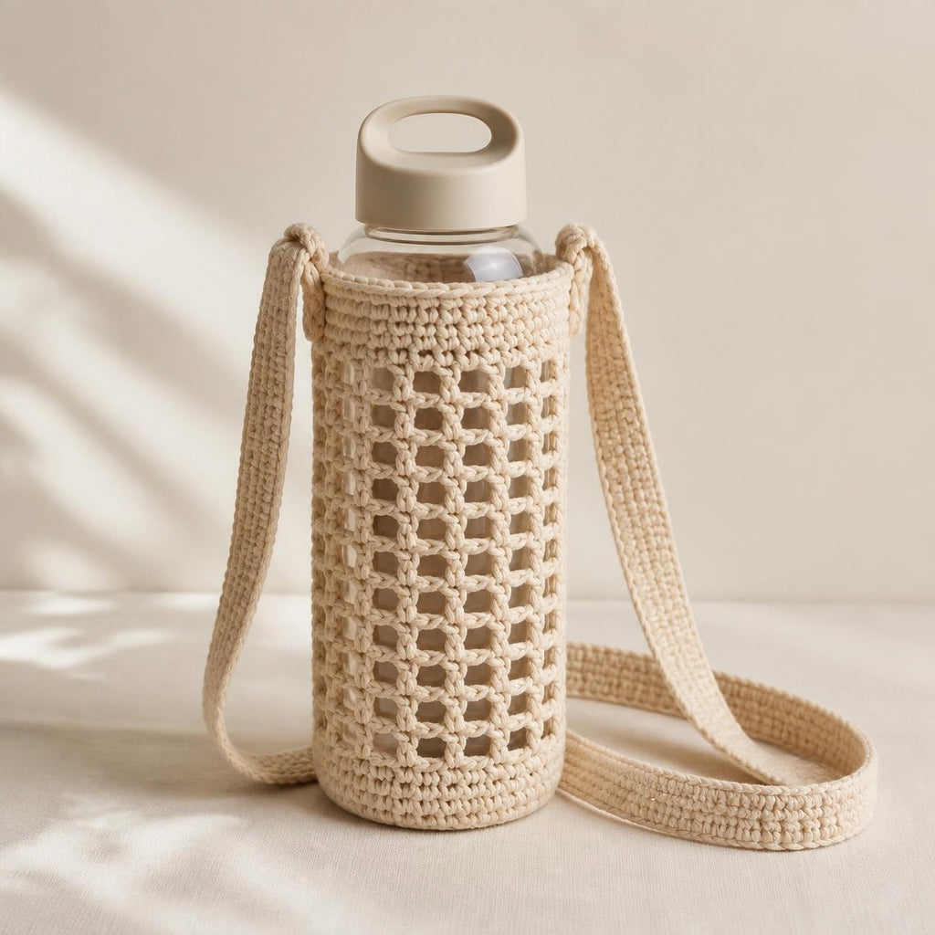 Rafiq | Handmade Crochet Water Bottle Holder