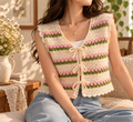 Rawd | Tie-Front Crochet Vest